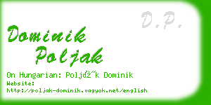 dominik poljak business card